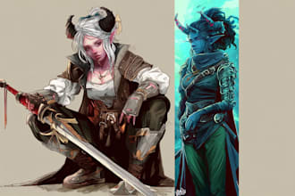 draw your rpg game character designv