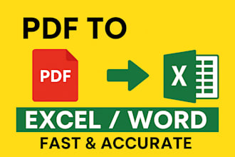 do PDF to excel, formatting, cleaning, splitting, formulas, remove duplicates