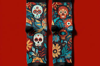 make a unique socks design unique style