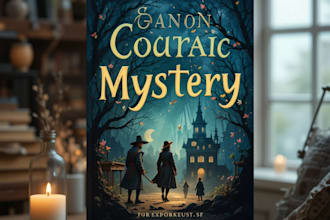design a book cover for cozy mystery