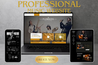 design music website for artist dj record label nightclub band on wix, wordpress