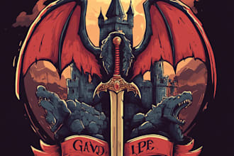 design unique fantasy character logo