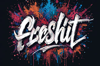 design graffiti, typography t shirt, handwritten, font logo