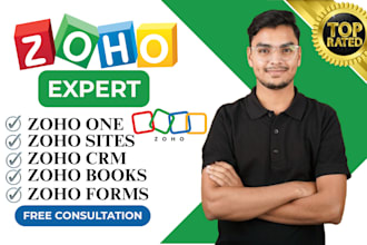 setup zoho one, CRM, forms, campaigns, sites as expert developer and consultant