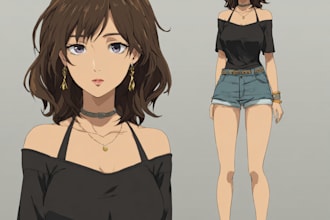 draw anime, manga or game characters