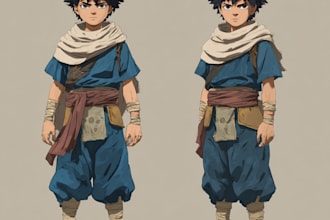 make illustration in anime and manga style