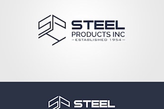 design awesome steel manufacturing company logo