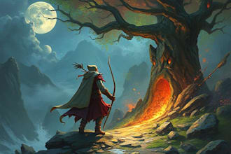paint fantasy illustration and concept art