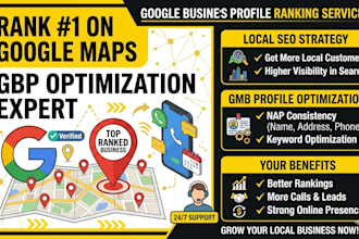 do gbp optimization and local SEO to rank your business on google