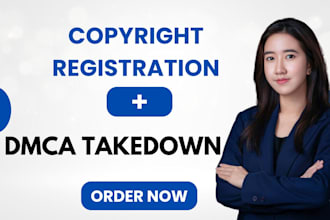 register your copyright and file a dmca takedown to remove stolen content fast