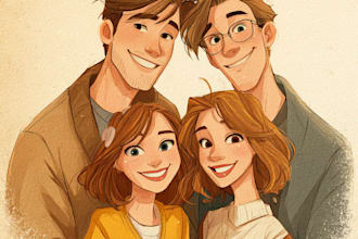draw cartoon disney couple cartoon portrait
