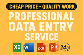 do data entry VA, email collection, lead generation and web research