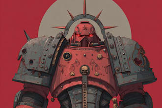 draw a fantasy or warhammer 40k character