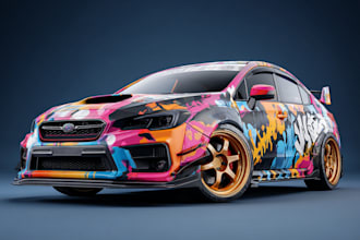 vehicle wrap design, car wrap design, van wrap design for you