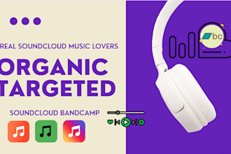 promote your soundcloud and bandcamp music real and targeted listeners