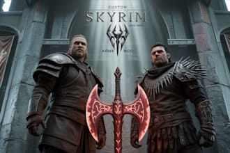 create skyrim mod, fallout 4 mod, sfm mod, and arma 3 mod for you