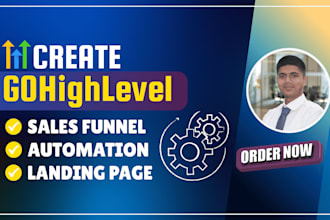 build gohighlevel website, gohighlevel sales funnel, and ghl automation setup
