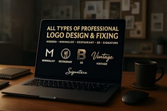 design, redesign or fix any professional logo that elevates your brand identity