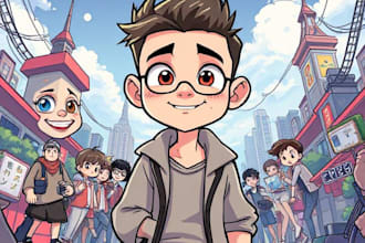 draw you in any cartoon, anime or caricature