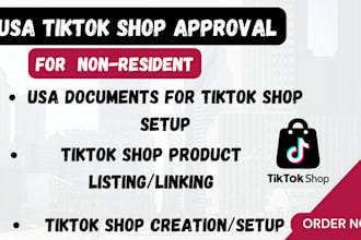 setup tiktok shop USA tiktok shop tik tok shop setup tiktok shop for non USA