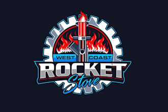 design awesome rocket stove logo
