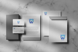 design business card, letterhead, brand style stationery