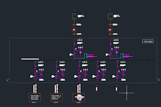 design electrical single line diagram in autocad