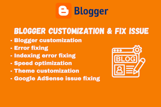 blogspot  theme or fix website issues, problems