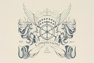 create custom luxury heraldic, coat of arms logo