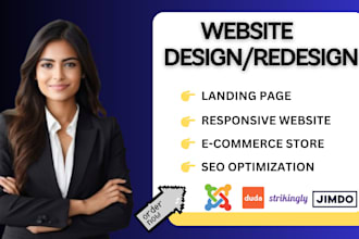 design stunning websites with joomla, duda, jimdo, strikingly, mobirise, tilda