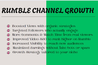 promote and optimize your rumble videos and safe rumble growth