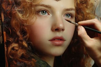 paint a realistic or fantasy portrait
