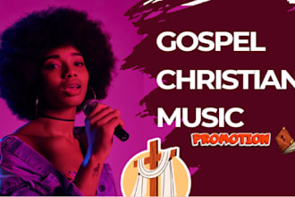 promote your gospel or christian music on music playlist to real listeners