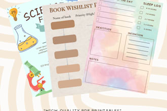 design aesthetic printables, journals, or planners in canva