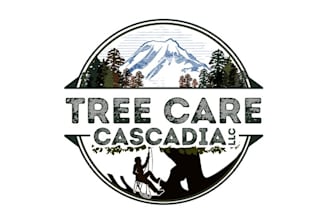 design extraordinary tree care mountains rivers logo