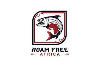 make tiger fishing tour guide company logo