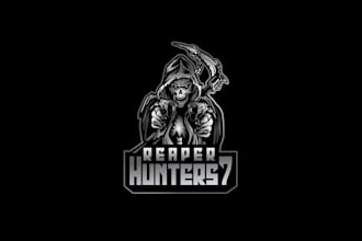 make wonderful reaper hunters gamer clan logo
