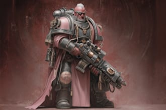 make an you as favorite space marine 40k warhammer art