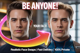 do realistic face swap and face replace