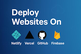 deploy static website on netlify, vercel , github and more
