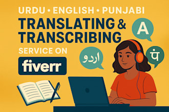 translate and transcribe urdu and english content