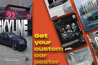 make a car poster of your favourite car