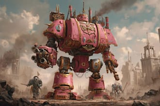 create a warhammer illustration