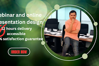 design google slides presentation for webinars lectures and online training
