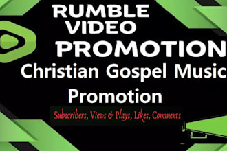 do organic christian rumble video promotion gospel music