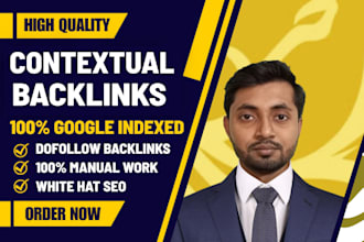 build google indexed contextual high authority backlinks