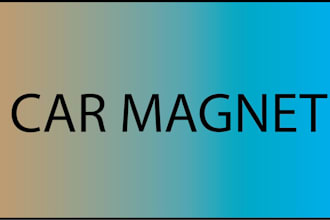 design any type of  car magnet
