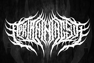 create a ghostly atmospheric black metal logo