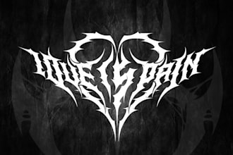 do professional extreme metal logo for band promotion