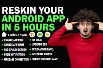 reskin android app, redesign android app and reskin codecanyon